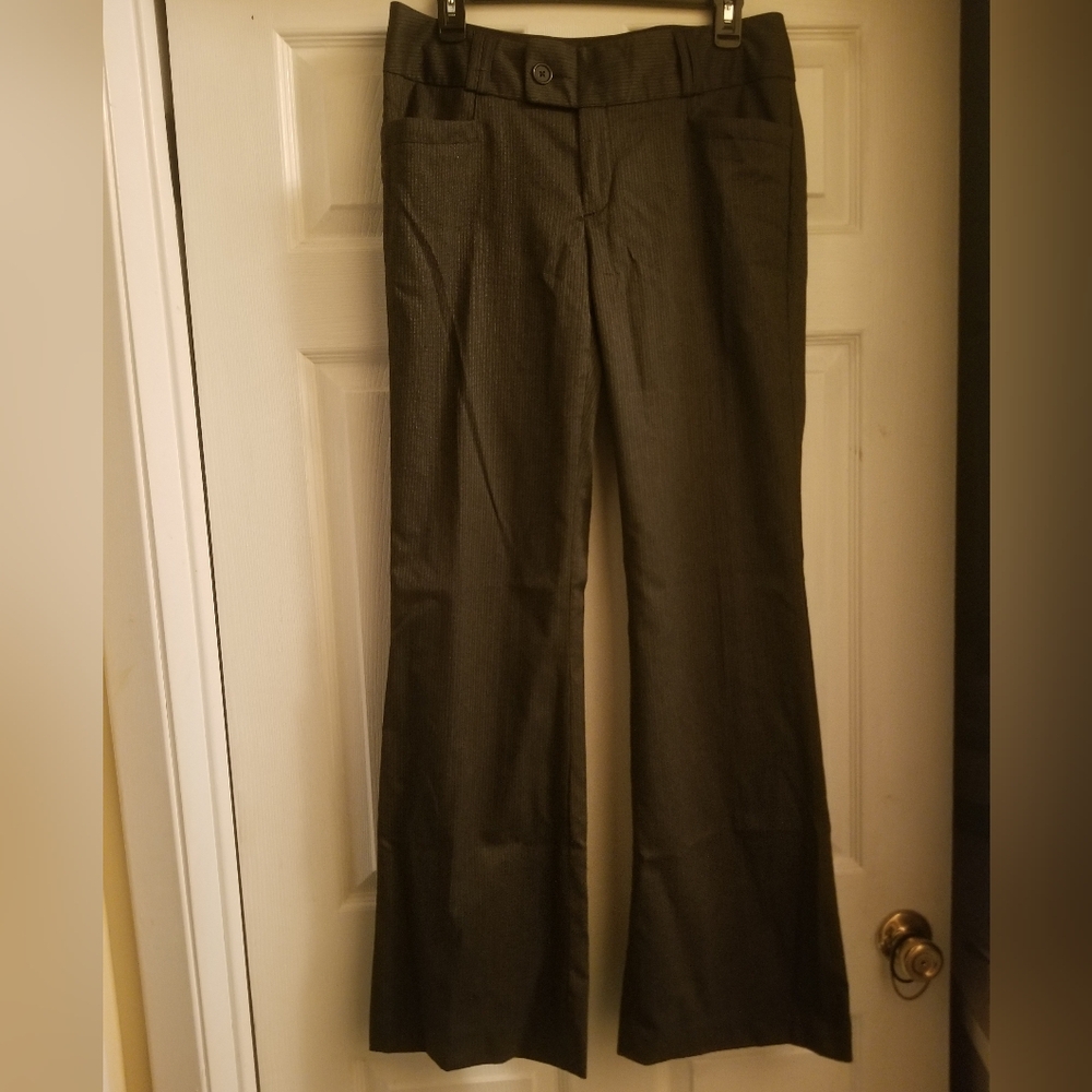 Banana Republic Gray Striped Pants Size 10